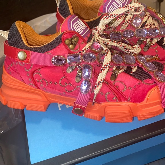 Gucci Orange Shoes Pink Gucci Diamond Shoe Shoes